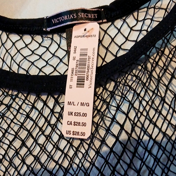 Black Mesh Women's Top - Picture 6 of 6